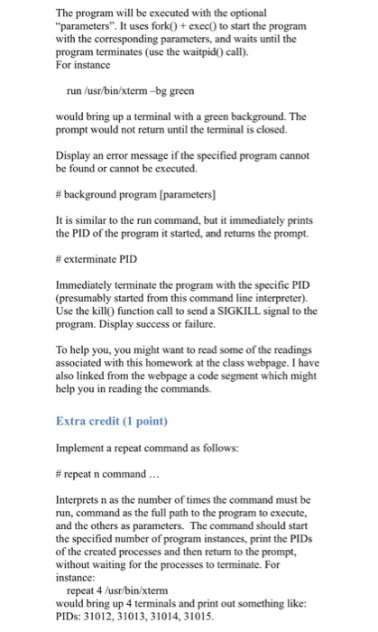 installed in the previous homework to write a C or C++ program