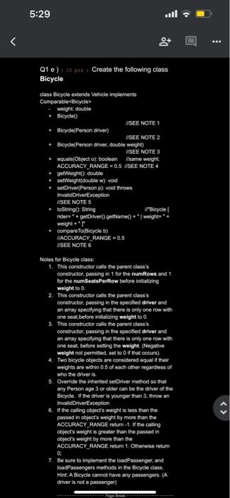 int + clone(): Person //returns a copy of the Person with all
