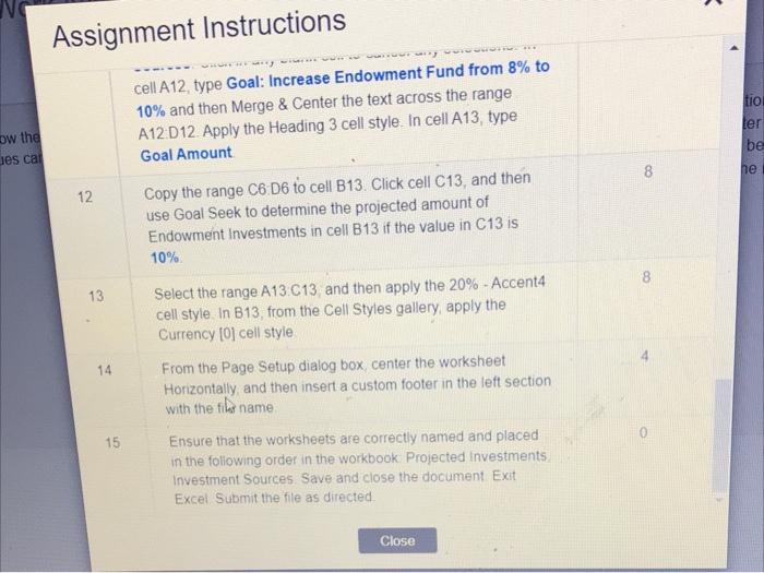 cell D5, construct a formula to calculate the % of Total Projected