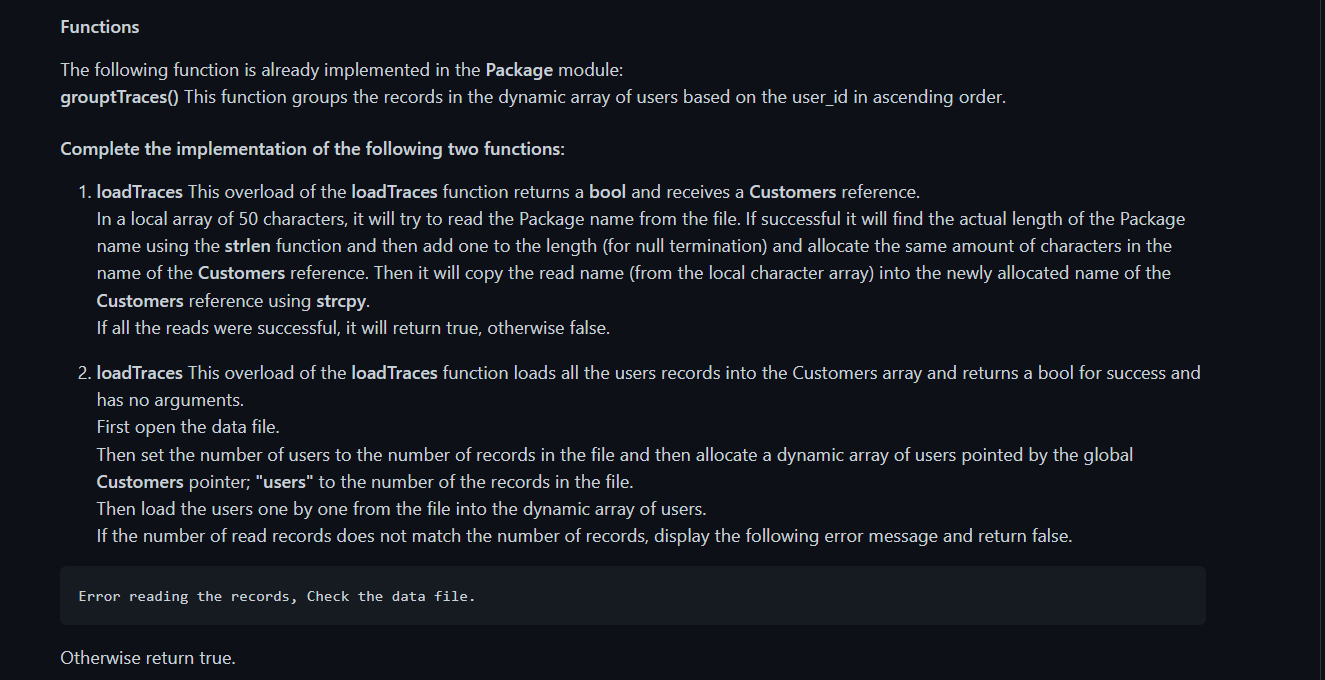 this C++ Program LAB Execution example Records were retrieved successfully Data records