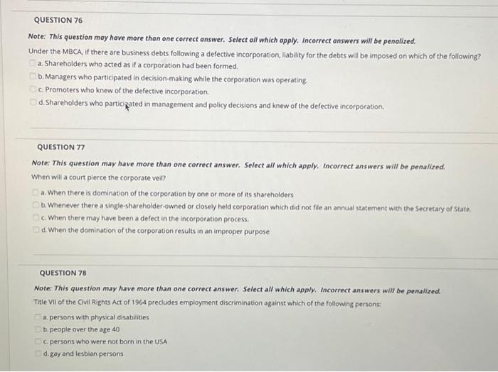  Note: This question may have more than one correct answer. Select