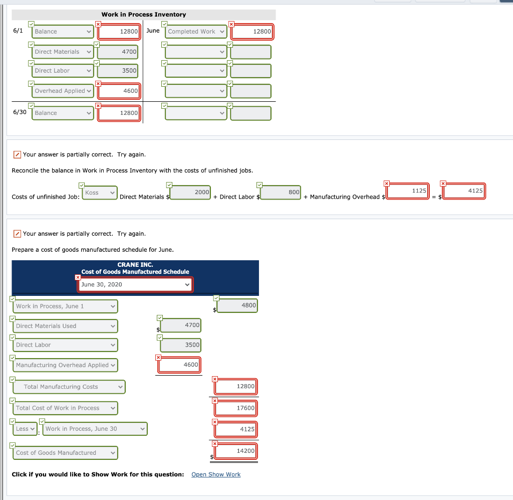 lumber, depending upon customer preference. On June 1, 2020, the general ledger