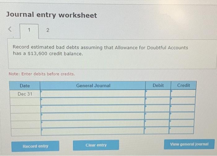 of receivables analysis at December 31 Days Past Due Total $650,000 1