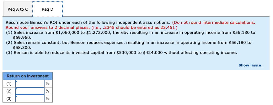 answers to 2 decimal places. (i.e., .2345 should be entered as 23.45).)