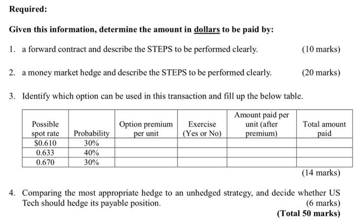 Ltd expects to pay $542,100 in six months. The existing spot rate
