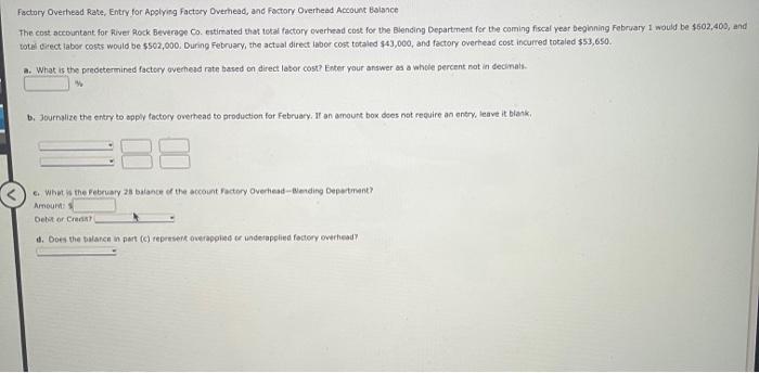  Factory Overfiead Rate, Entry for Apslying factery Overhead, and Foctory Overhead