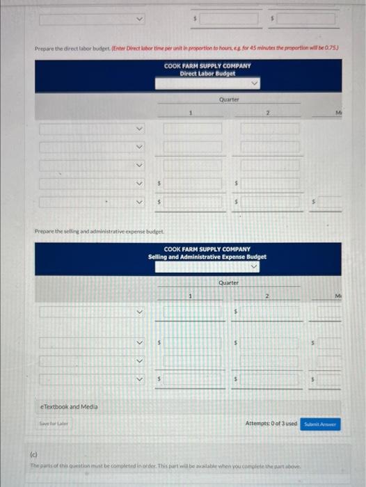 a pesticide called Snare. The following data are available for preparing budgets
