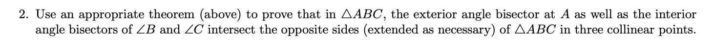 if correct! Theorem 0.1 (Cevas Theorem). Three cevians AD, BE and CF