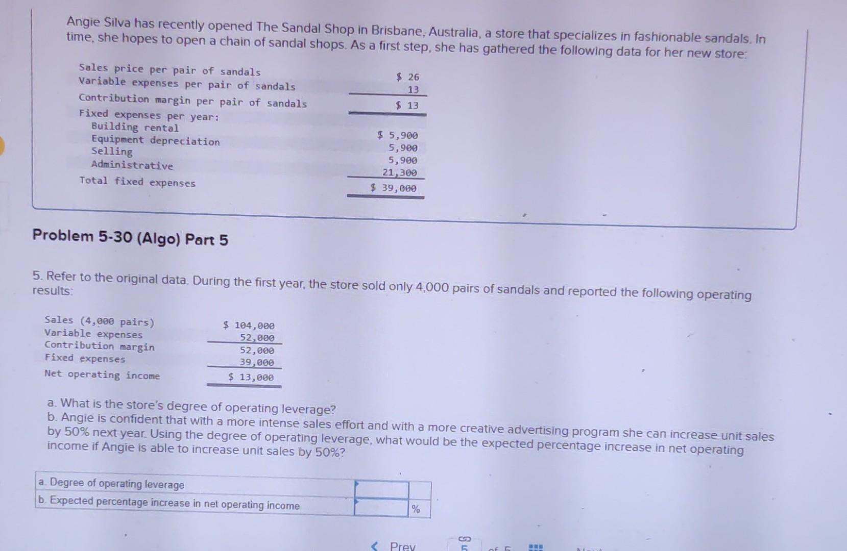 LO5-4, LO5-5, LO5-6, LO5-8] LO5-8] [The following information applies to the questions