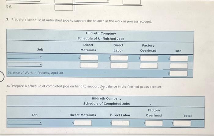 Materials requisitioned and factory labor used: c. Factory overhead costs incurred on