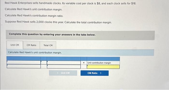  4. 3 parts to this question please help! Red Hawk Enterprises