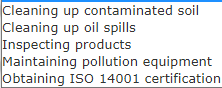 20x5, with the following environmental costs: Testing for contamination $ 455,000 560,000