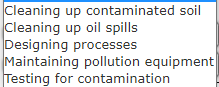 1,085,000 770,000 Inspecting products Treating toxic waste Obtaining ISO 14001 certification Designing