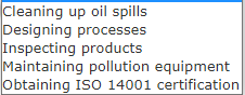 For example, 5.79% would be entered as "5.79". Verde Company Environmental Cost