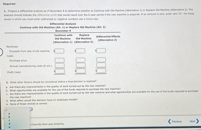 replacing a machine that has been used in its factory for 4