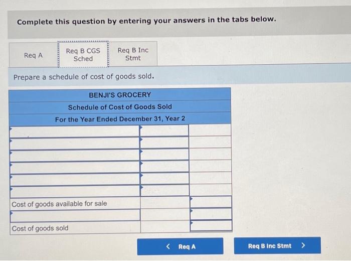 Benji's uses the periodic inventory method. 1. Purchased land for $9,100 cash.