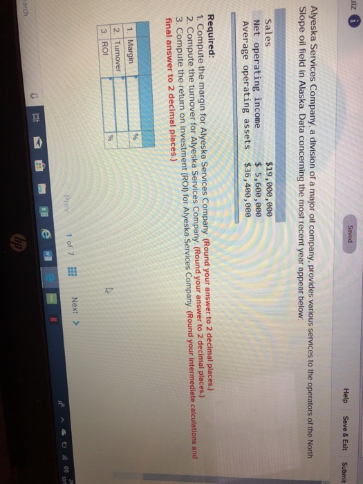  iz Help Save & Exit Submit Alyeska Services Company, a division