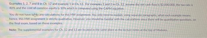 2 in Ch. 12: The firm's net cash flow is $2,000,000 per