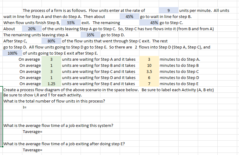 Please complete in Excel. I will rate with thumbs up! There are