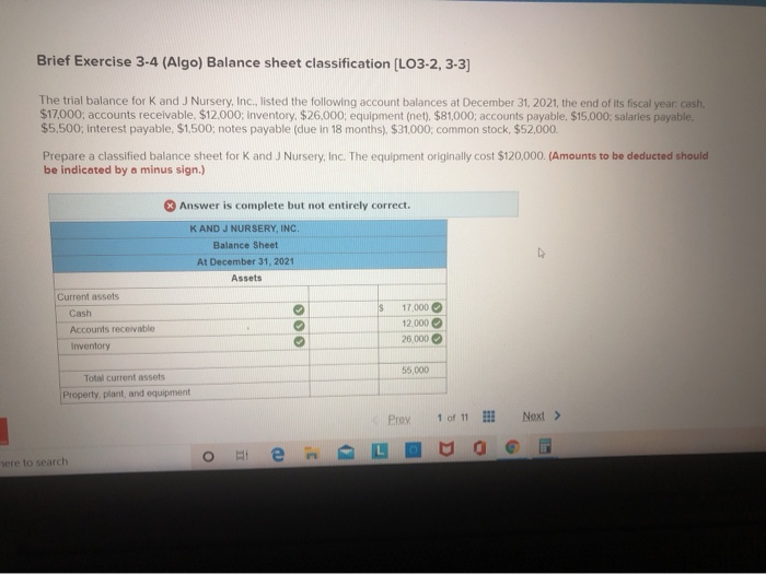 can someone explain whats missing and why its wrong? Brief Exercise 3-4