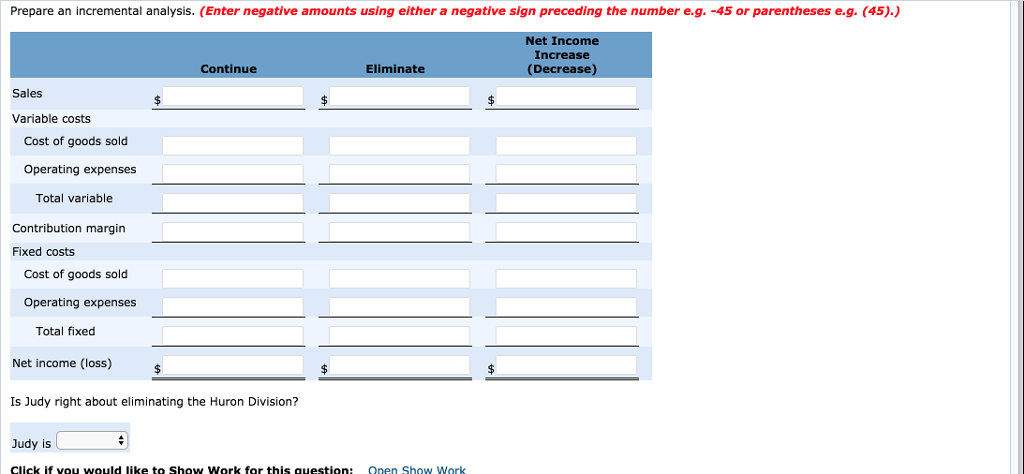evaluated the operating performance of Artie Company's six divisions. Judy made the