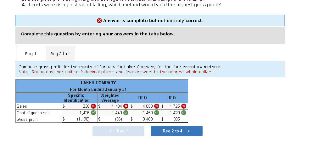 the cost assigned to ending inventory and to cost of goods sold
