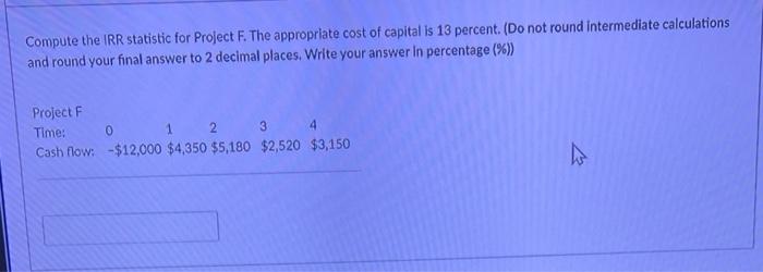 minus sign. Do not round intermediate calculations and round your final answer