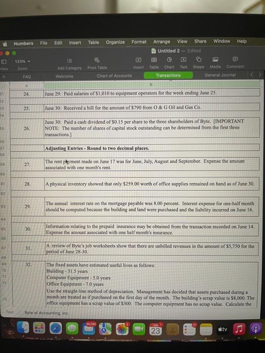 scrap value of $300. The computer equipment has no scrap value. Calculate
