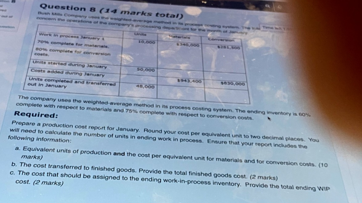  please solve with proper format Question 8 ( x4 marks total)
