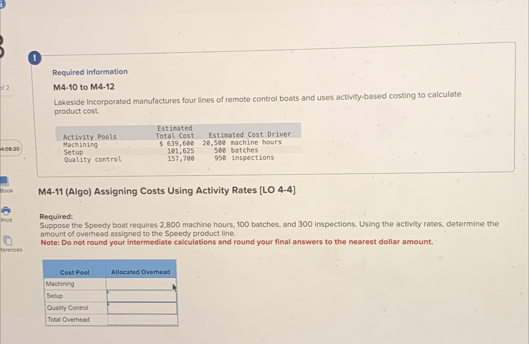  ! Required information M4-10 to M4-12 Lakeside Incorporated manufactures four lines