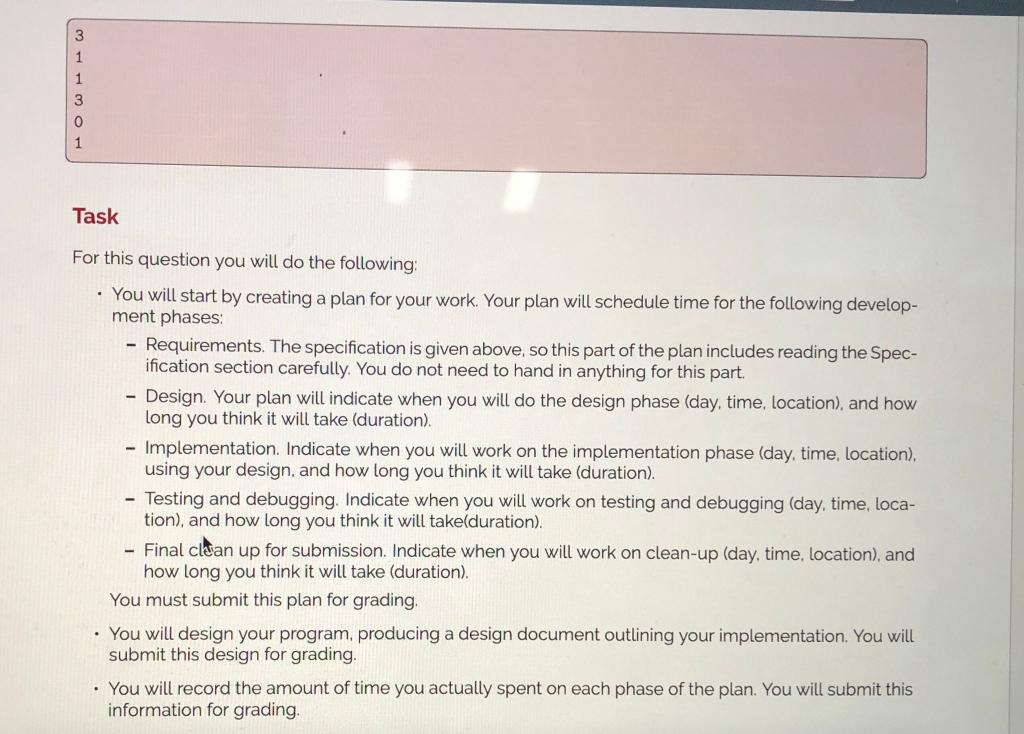 as per Chapter 5. Degree of Difficulty: Moderate. Restrictions: This question is
