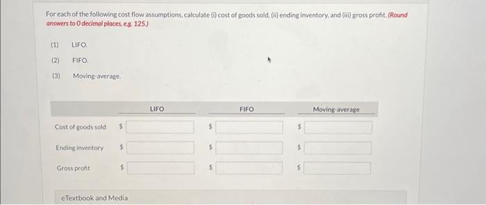 the perpetual inventory system. Assume that there are no credit transactions; all