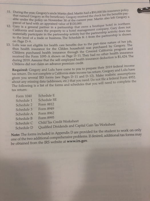 House B Rock Glen House Bed & breakfast, which Gregory operates. The