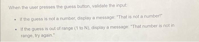 and N Your guess: Guess 