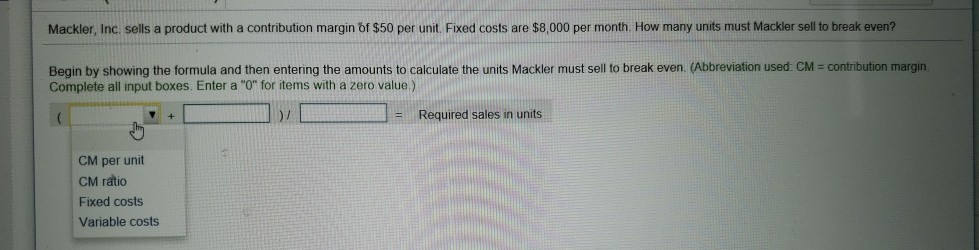  the drop down options are the same for every box Mackler,