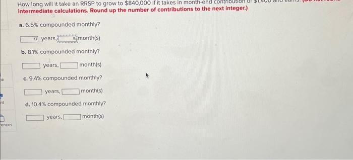  How long will it take an RRSP to grow to $840,000