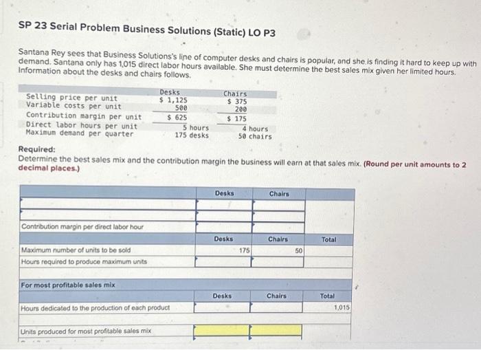  SP 23 Serial Problem Business Solutions (Static) LO P3 Santana Rey