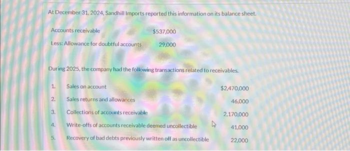 are $46,000. (List debit entry before credit entry. Credit occount titles are