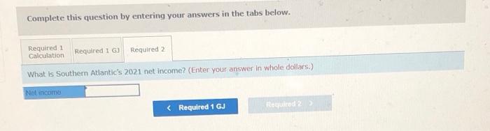 for $40.000 Southern Atlantic plans to use straight-line depreciation over a four-year