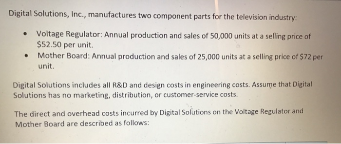 Mother Board, using an activity-based product costing approach. (25 marks) What is