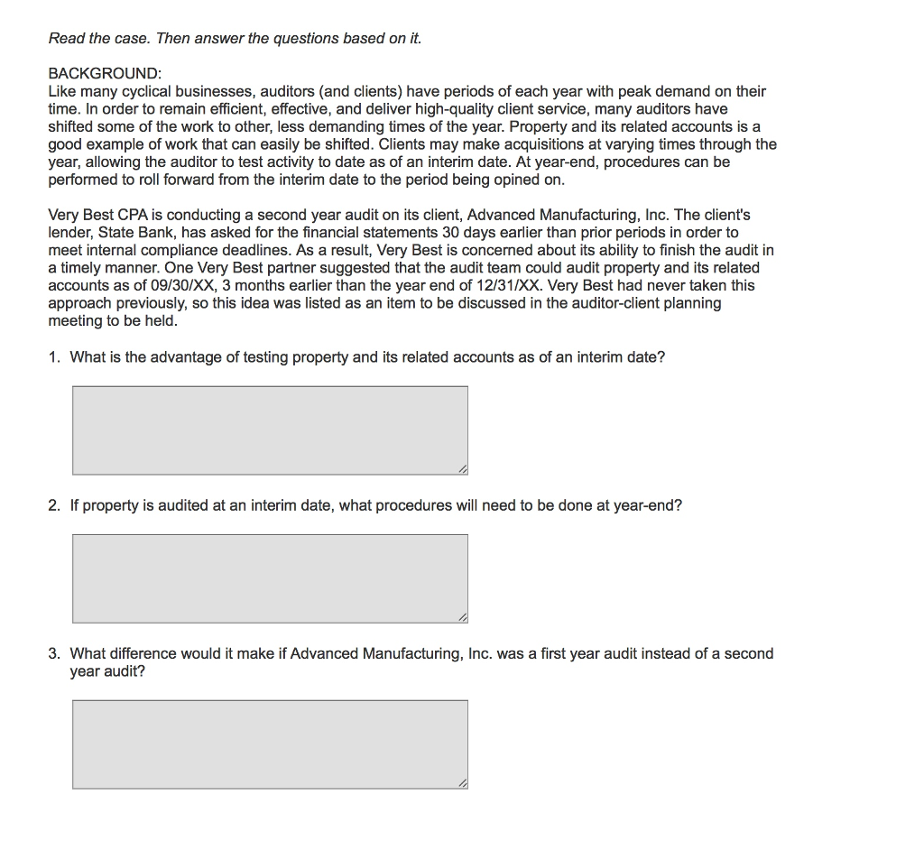 Please explain and include all details. Thank you! Read the case. Then