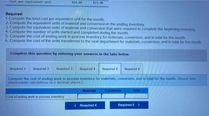 Percentage completion of ending inventory BOX The cost of beginning inventory according