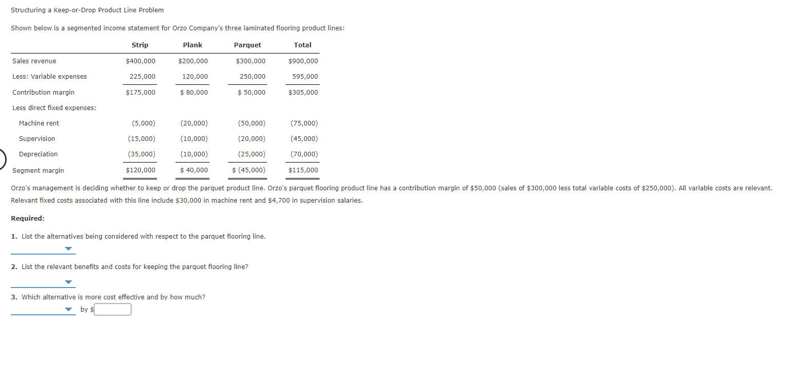 Please explain in detail how you got your answer. Structuring a keep-or-Drop