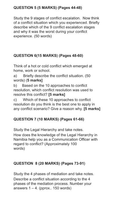 conflicts. Choose 2 styles of conflict situations and give reasons why you