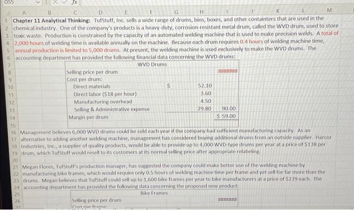 i need help with question 2 and 3 Chapter 11 Analytical Thinking: