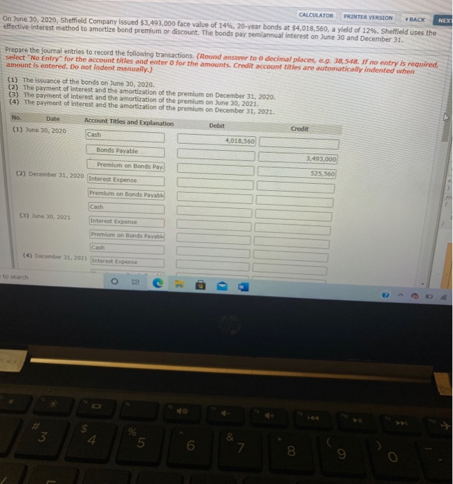  CALCULATOR PRINTER VERSION 4 BACK NEX On June 30, 2020, Sheffield