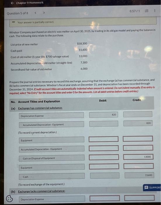 Please write down the solution as well Your answer is partially correct.