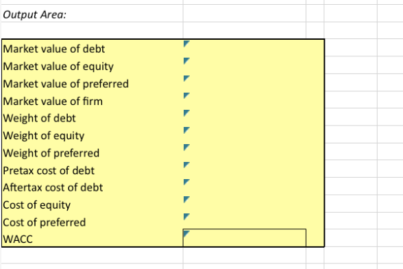 find the WACC. Assume the company's tax rate is 21 percent. Debt:
