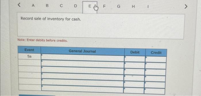 worksheet E F G H Record entry for allowances to keep other