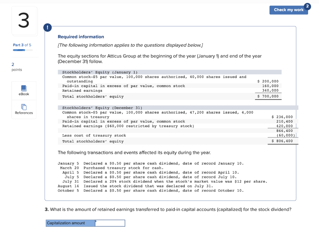 for Atticus Group at the beginning of the year (January 1) and